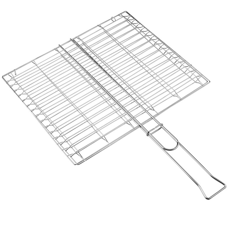 BQ-1169 Large Easy Use BBQ Stainless Steel Rectangular Grill Mesh Iron Barbecue Tools from Manufacturer