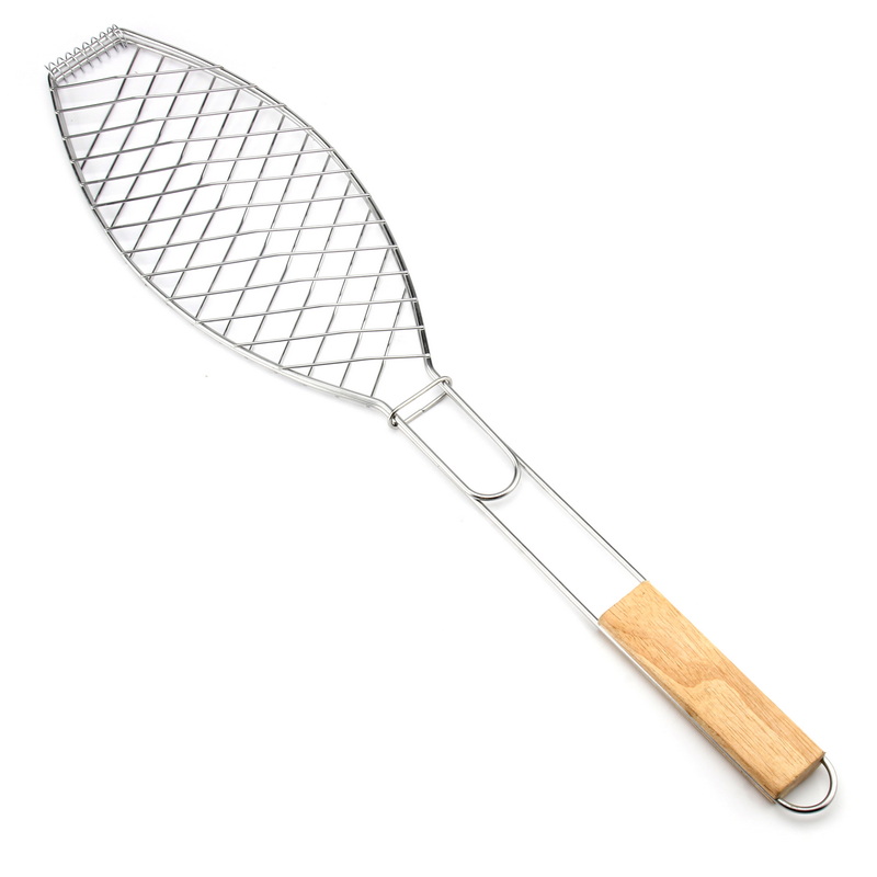 BQ-1176B Hot Selling Stainless Steel 430 Outdoor Bbq Grilling Net Fish Grill Mesh