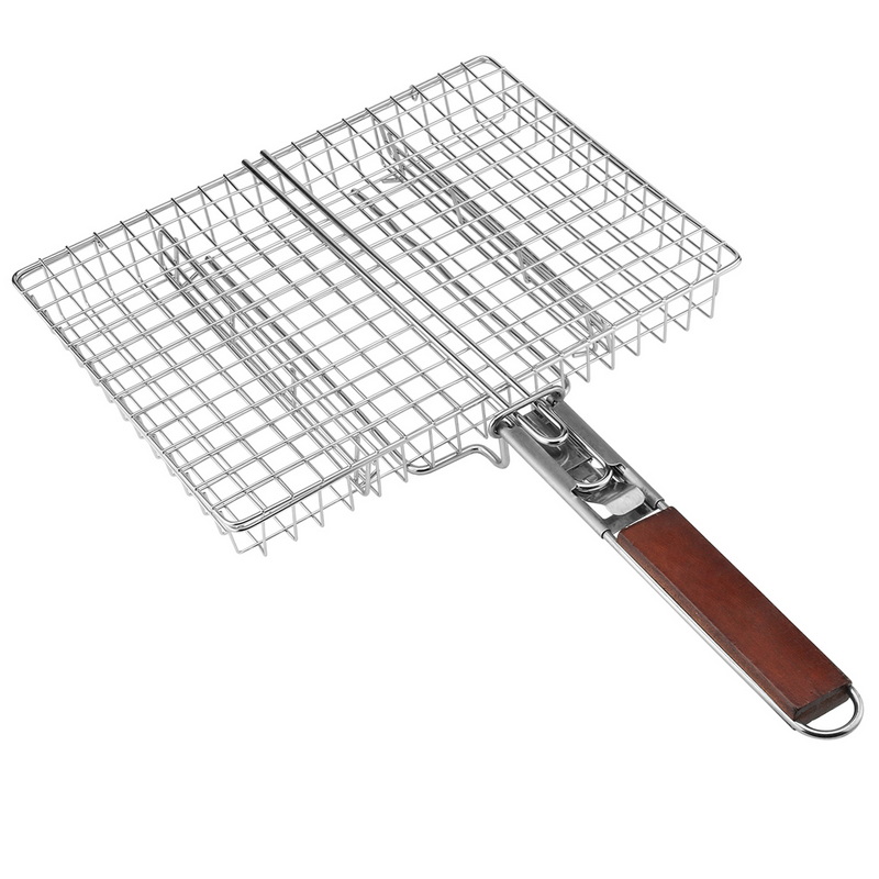 BQ-1201 Wholesale Outdoor Barbecue Grilling Mesh BBQ Smoke Tools Dismounting Grill