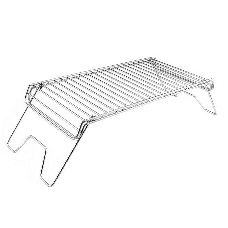 RQ-8106 Stainless Steel Removable Bbq Rack Commercial Folding Grill Rack Bbq Tools