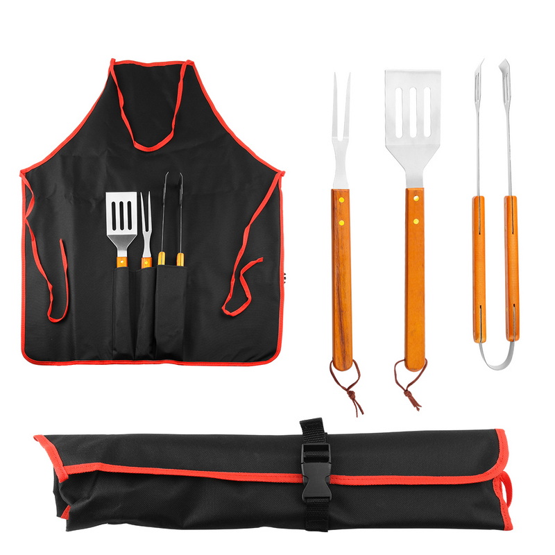 BS-3121 Camping Garden Use BBQ Apron Tool Set