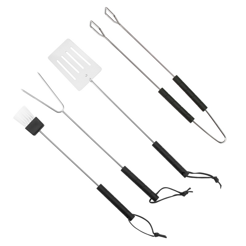 BS-3148 Portable Reusable 4PCS Stainless Steel BBQ Tool Set Multi-Barbecue Grill Accessories