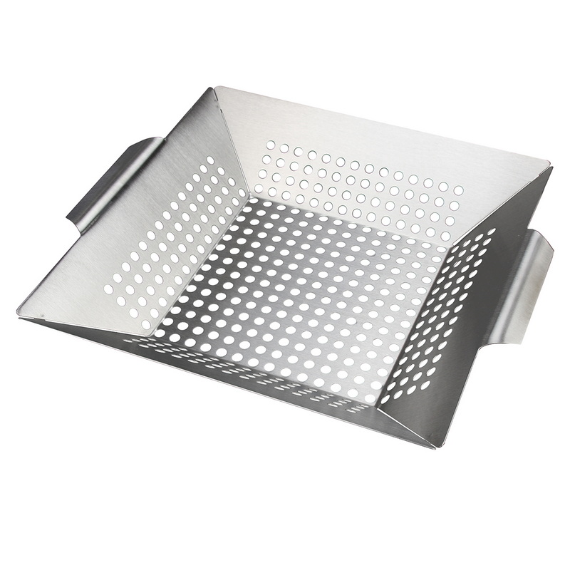 BT-5113L Hot Sale Cooking Baking Pan Custom Logo Bbq Grill Pan Basket For Outdoor