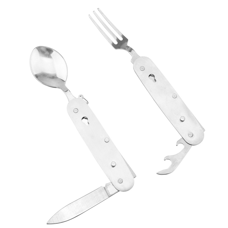 CT-8025 Multi-Function Cutlery Set Detachable Camping Folding Tableware