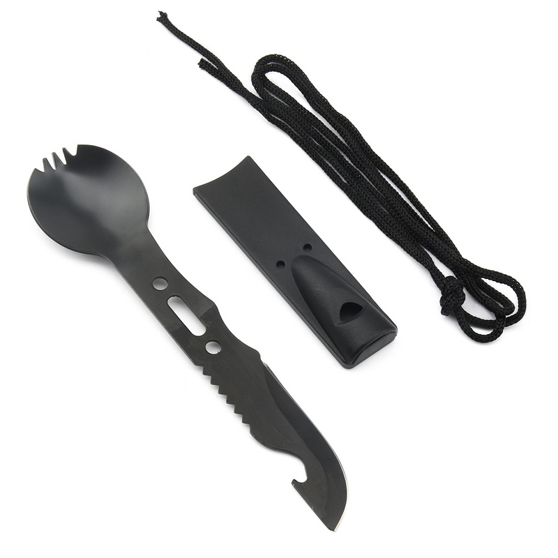 CT-8035 Stainless Steel Multi-Function Tableware Knife Spoon Fork Flatware Camping Picnic Cutlery