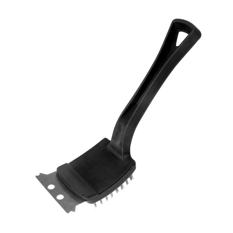BQ-6107 BBQ Cleaner Accessories Barbecue Cleaning Brush With Scraper For Outdoor Grill
