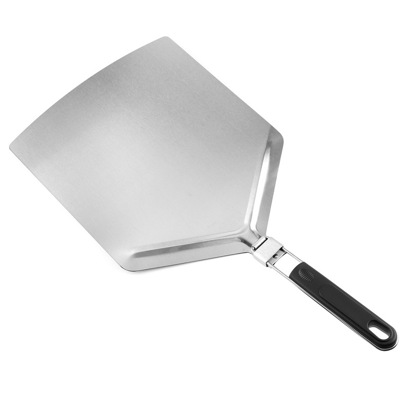 PS-2024 BBQ Folding Aluminum Pizza Shovel Pizza Shovel Wood Stainless Steel Paddle Pizza Peel Shovel