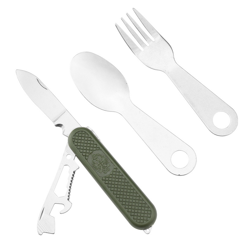 CT-8028 Wholesale Stainless Steel Utensil Travel Cutlery Flatware Set For Camping
