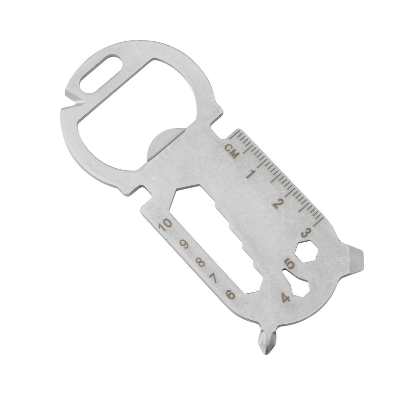 CT-8051 Steel Small EDC Tools Mini Multi Function Key Chain Tools Card