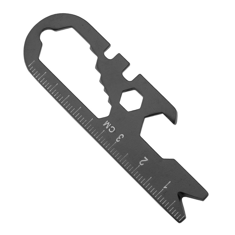 CT-8054 Small Edc Tools Survival Combination Handle Tool Card Keychain Bottle Opener Set