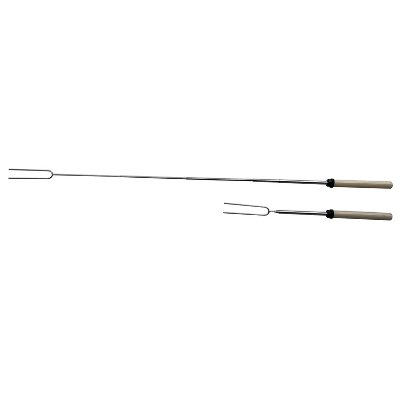 SK-2125 Stainless Steel BBQ Telescopic Grill Forks Kitchen Tools Roasting Meat Fork Set