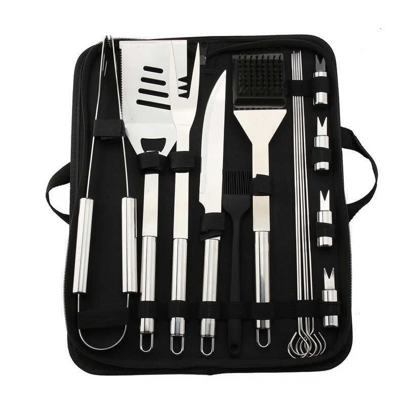 BC-6609 Stainless-Steel Bbq Accessories Set Stock Bbq Grill Tools Set For Outdoor Camping
