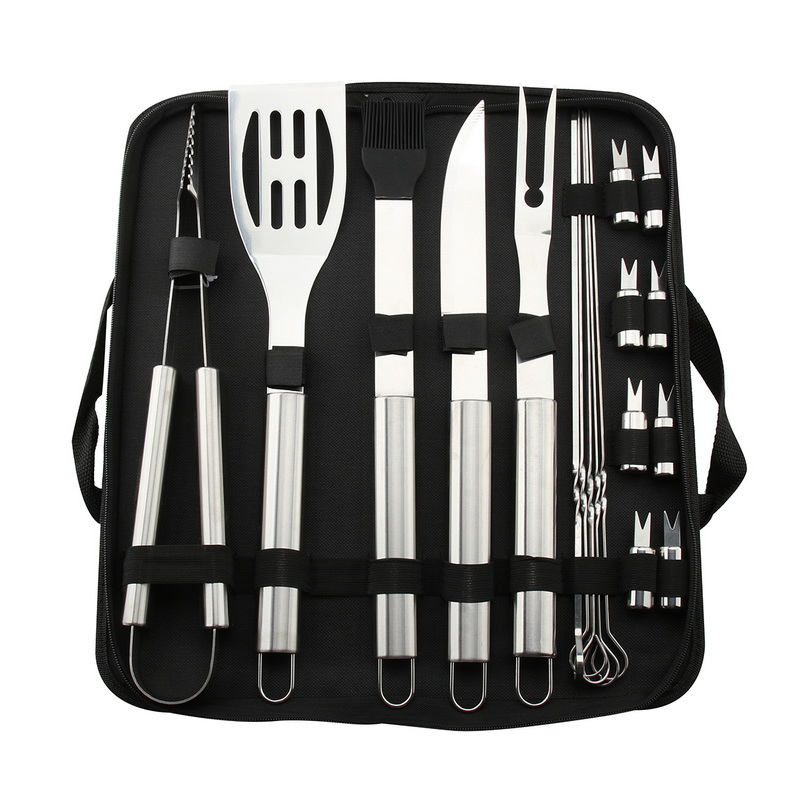 BC-6610 Grill Accessories Barbecue Stock Utensil Tool Set Stainless Steel 18pcs BBQ Tools