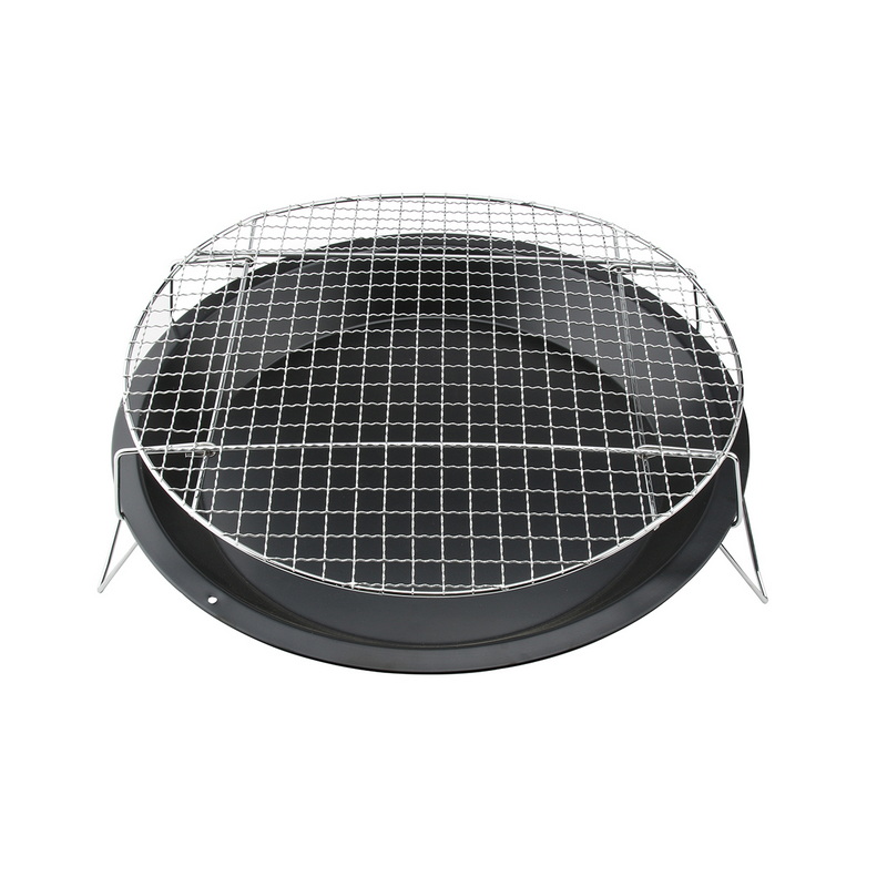 RQ-8122 Outdoor Bbq Folding Stainless Steel Grill Charcoal Barbecue Grill For Outdoor Garden