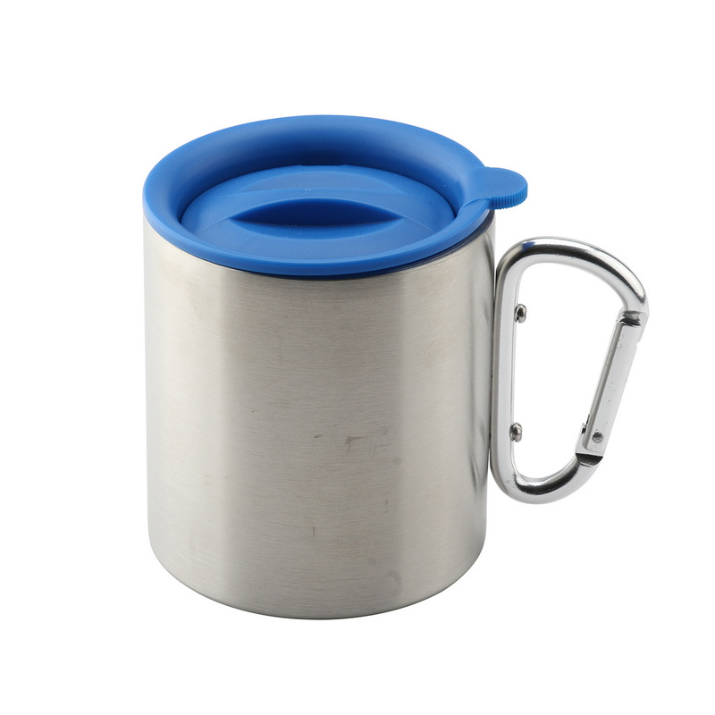 CT-8064 Wholesale 400ml Camping Travel Mug Stainless Steel Coffee Cup Aluminum Handle