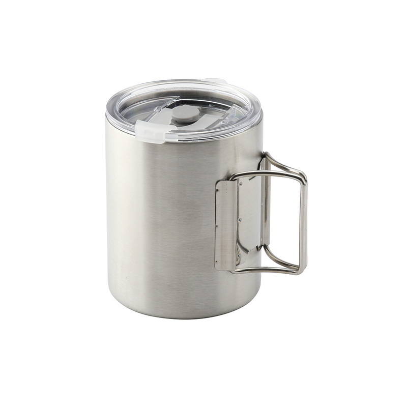 CT-8067 Custom Logo Double Walled Carabiner Mug Stainless Steel Picnic Outdoor Camping Cup