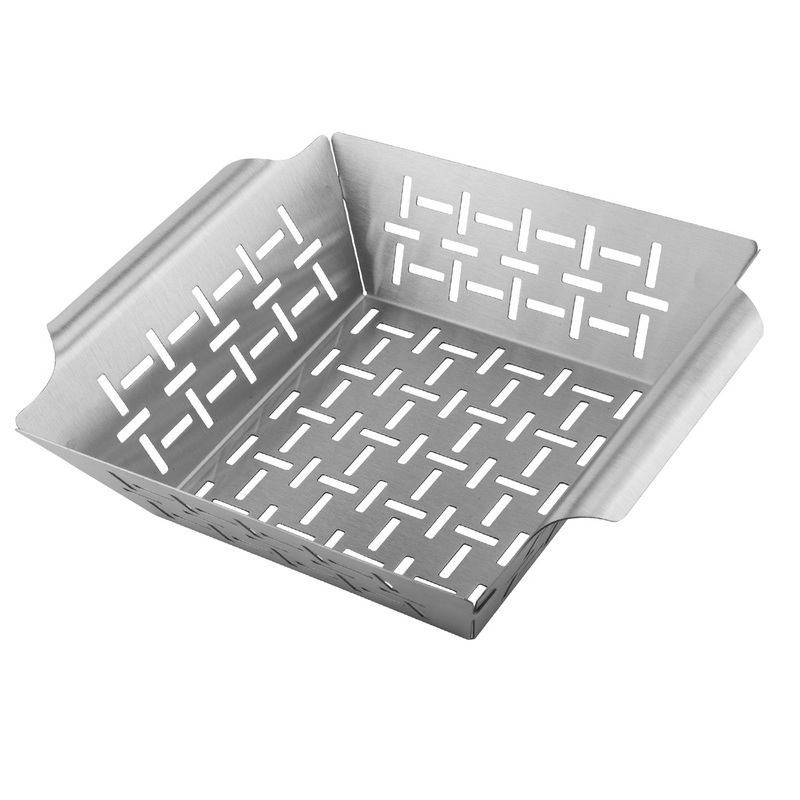 Stainless Steel Barbecue Basket Pan Tray