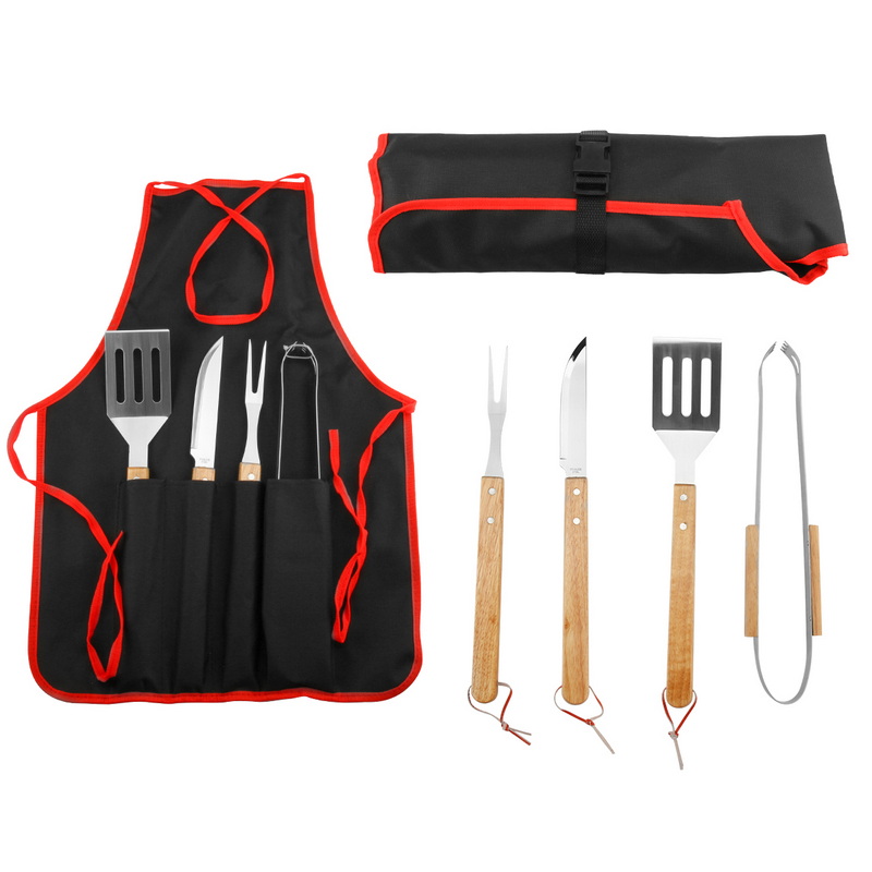 BS-3123A BBQ Charcoal Barbecue Accessories Kit Outdoor Grill Bbq Tools Set With Apron