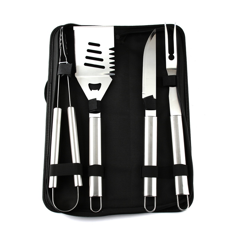 BS-3182 Reusable Barbecue Grilling Tools Outdoor Picnic Stainless Steel 4PCS BBQ Tool Set