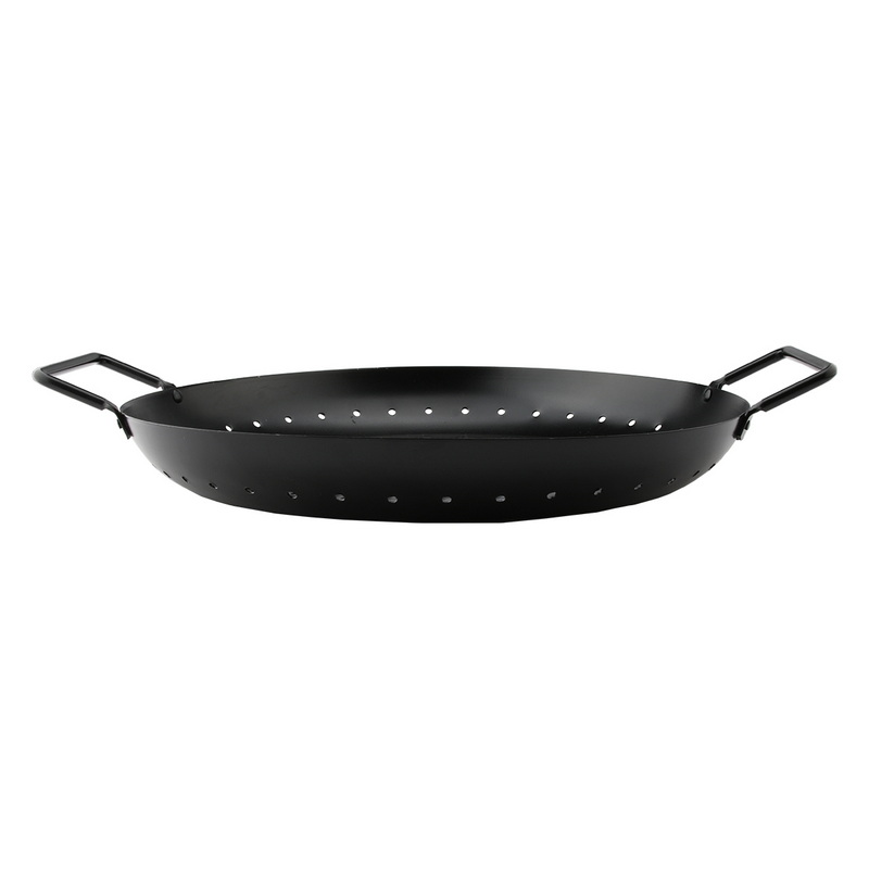 BT-5145 Popular Non-Stick Round Bbq Grilling Pan Outdoor Food Basket