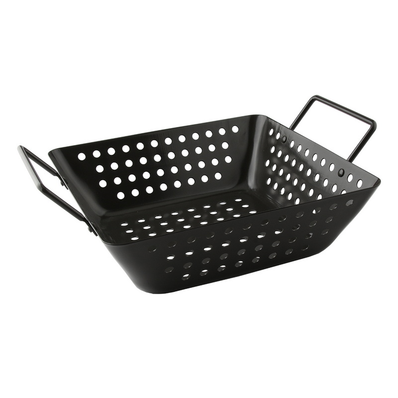 BT-5141 Non-Stick Bbq Grilling Roasting Bbq Tray Pan Barbecue Basket