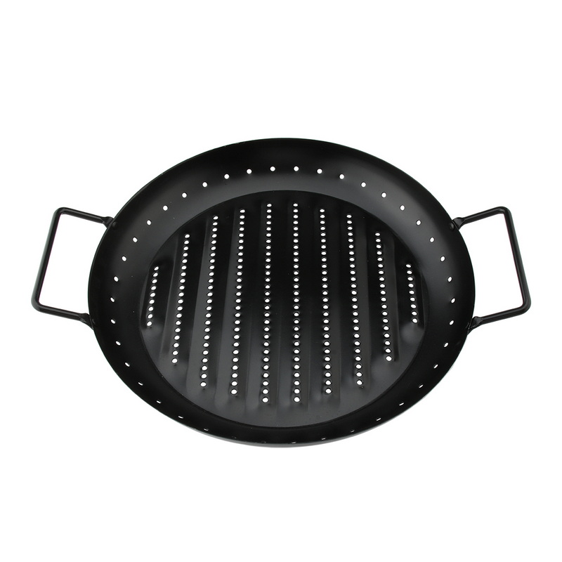 BT-5145 Popular Non-Stick Round Bbq Grilling Pan Outdoor Food Basket