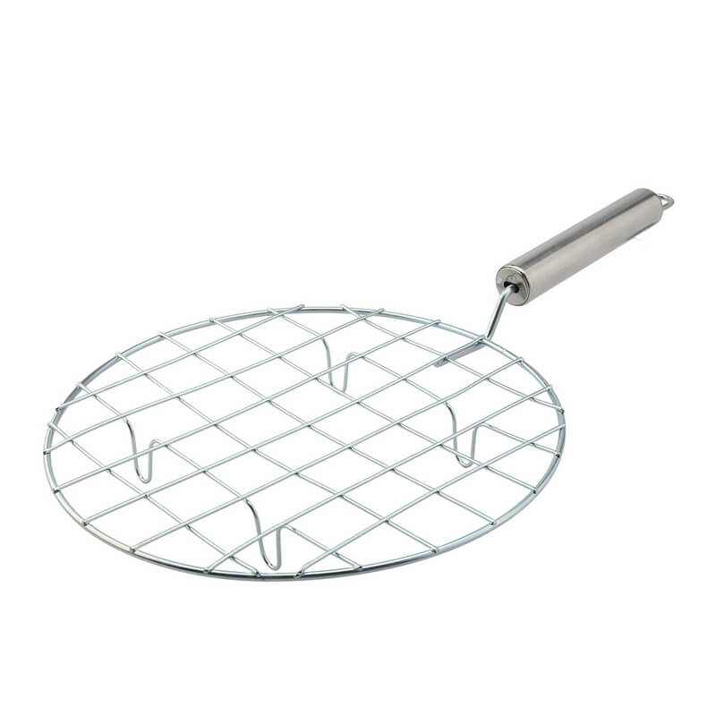 BS-3207 Steel Grill Basket Outdoor Camping Kitchen Tools Utensils Baking Grill Bbq Wire Mesh