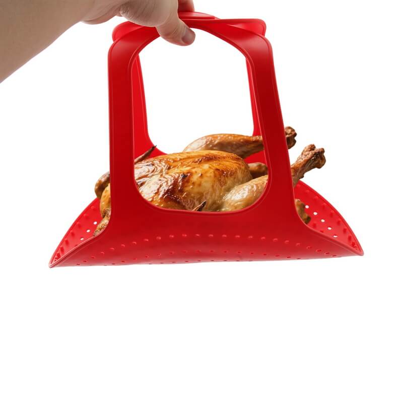 BS-3209 Reusable Kitchen Cooking Turkey Basket Barbecue Mat Heat Resistant Silicone Baking Mat