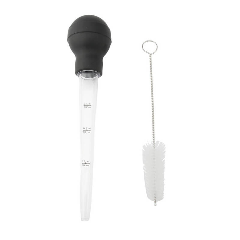 BS-3211 Hot Selling Silicone Turkey Baster Injection Needle Food Grade Silicone Turkey Needle