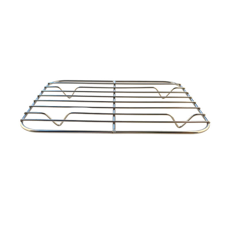 RQ-8140 Factory Sale Stainless Steel Drain Oil Plate Food Serving Baking Tray Portable Cooking Baking Pan