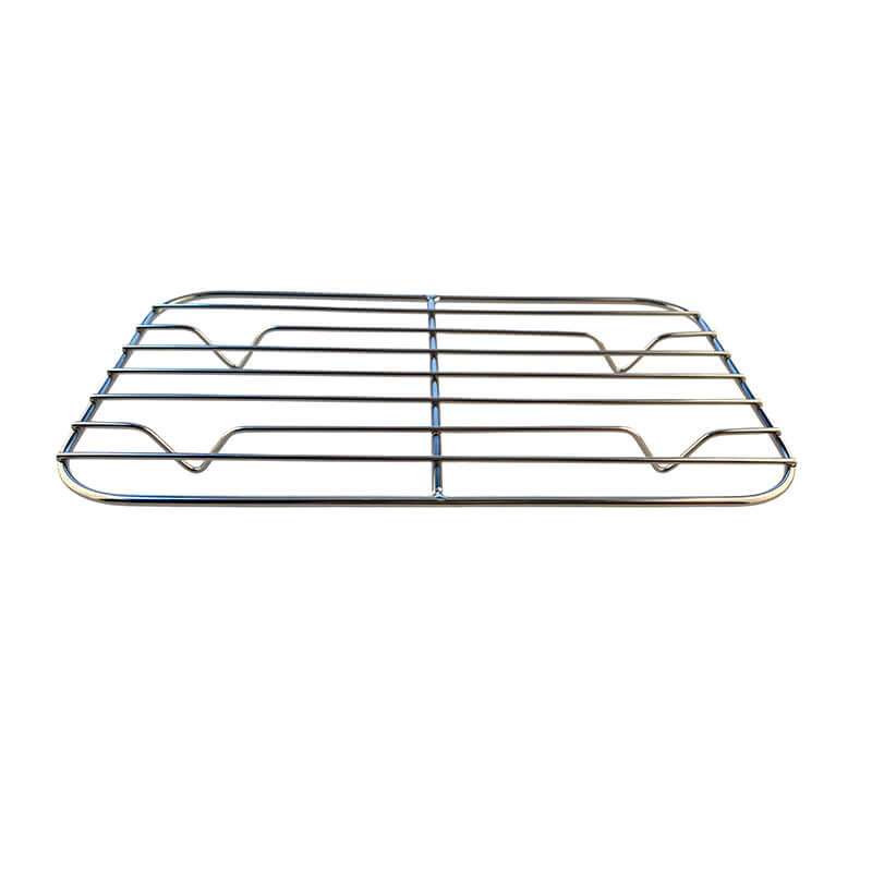 RQ-8141 Kitchen Cooking Roasting Grilling Tool Food Grade Cooling Rack Stainless Steel Baking Tray Net