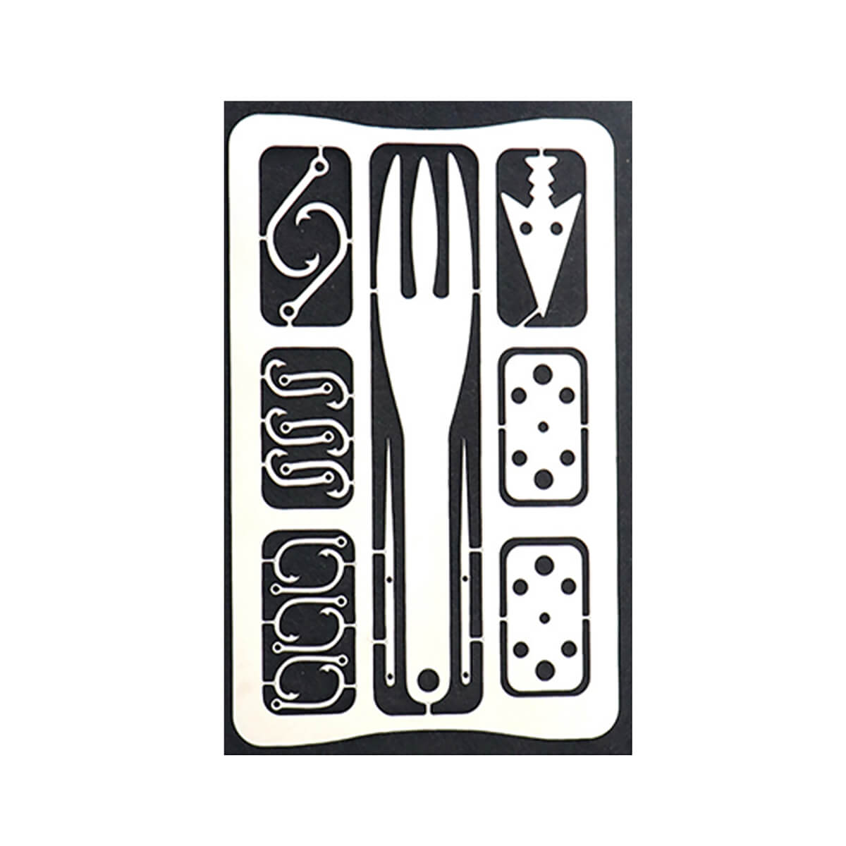 PT-8813 Steel Low Price Survival Credit Card Multi Tools Stainless Steel Fishing Card