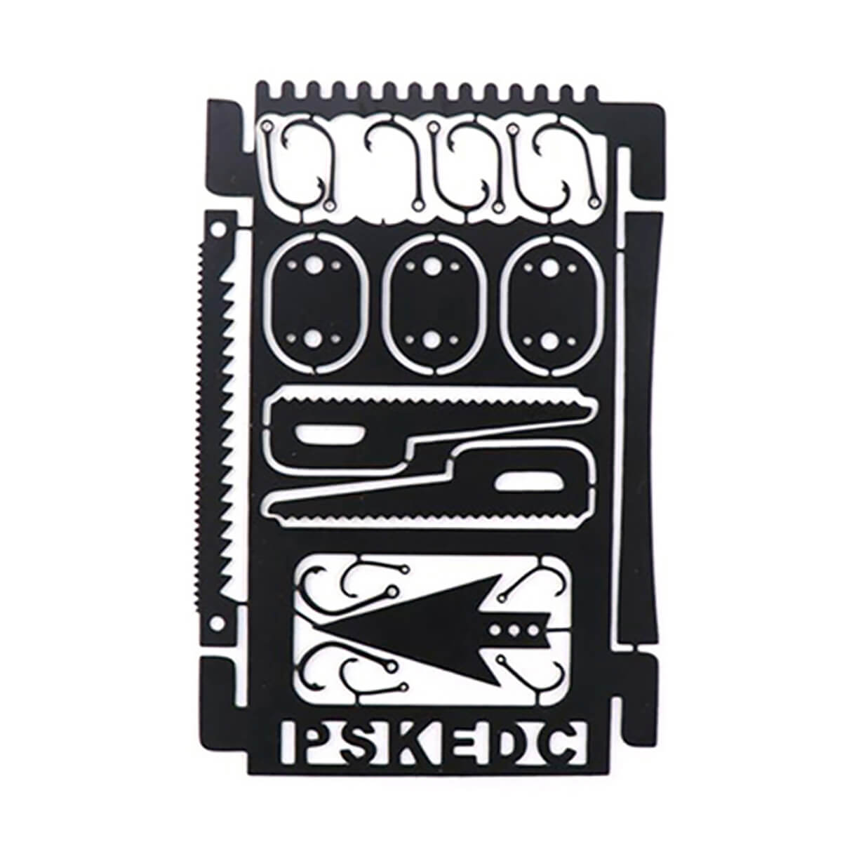 PT-8815 Black Multi-Tool 22-in-1 Camping Gear Card Fishing Multifunctional Tool Card