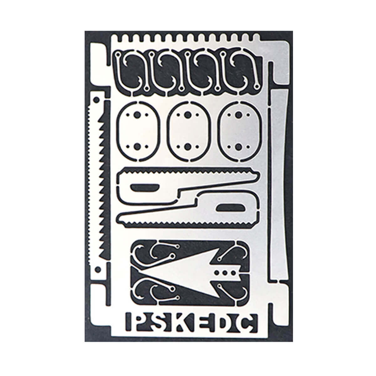PT-8815 Steel Camping Accessories Steel Multi Survival Kit Fishing Card Equipment