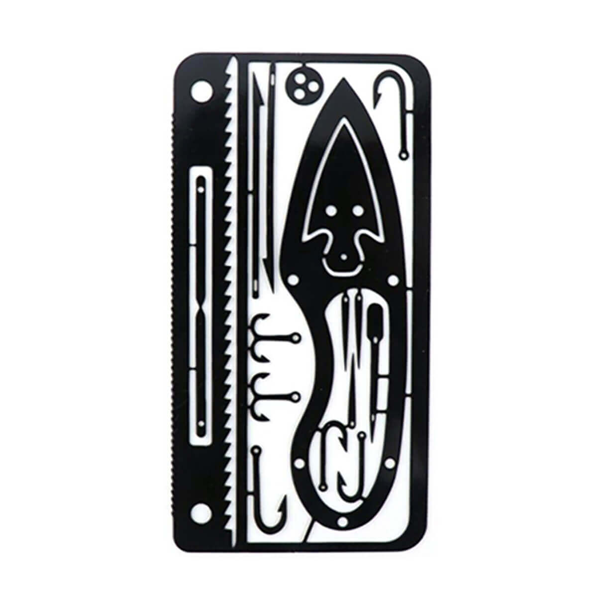 PT-8816 Black EDC Outdoor Tools Pocket Camping Multi Function Fishing Gear Card