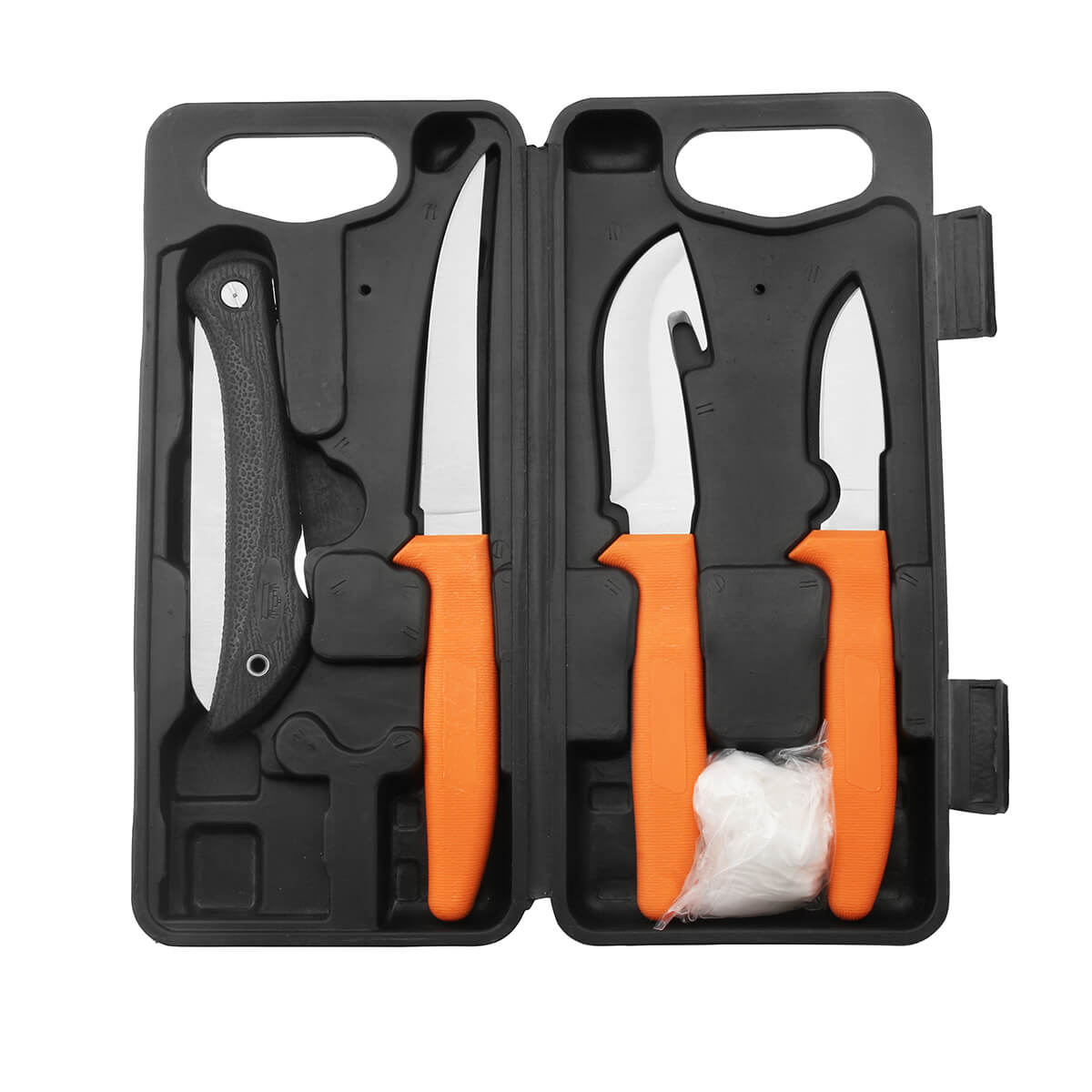 FK-7702 Stainless Steel Hunting Fishing Knife Kit Fishing Camping Tools Set TPR Handle