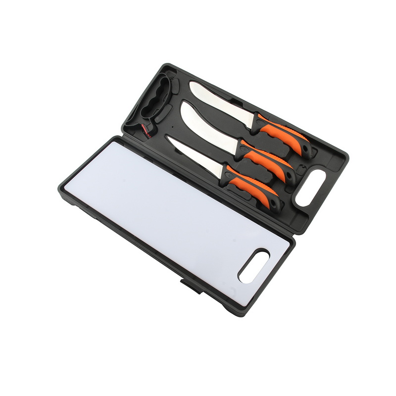 FK-7704 Custom OEN/ODM Straight Filleting Fishing Knife Set Multi-Function Outdoor Knife