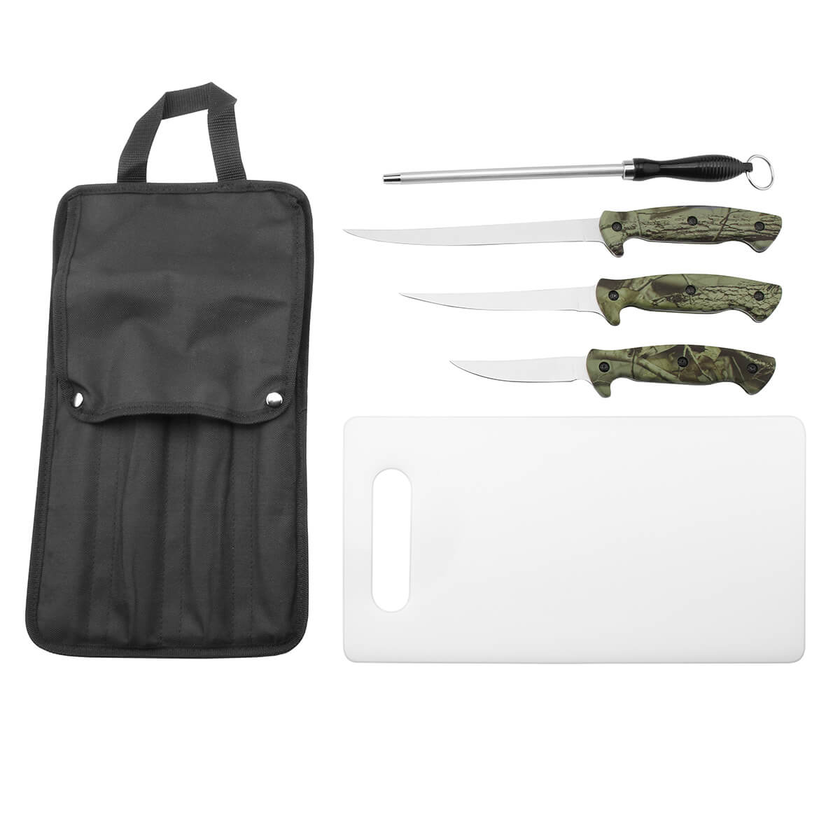 FK-7709 High Quality Outdoor Camping Fishing Filet Knife Set Fishing Custom Knife Set