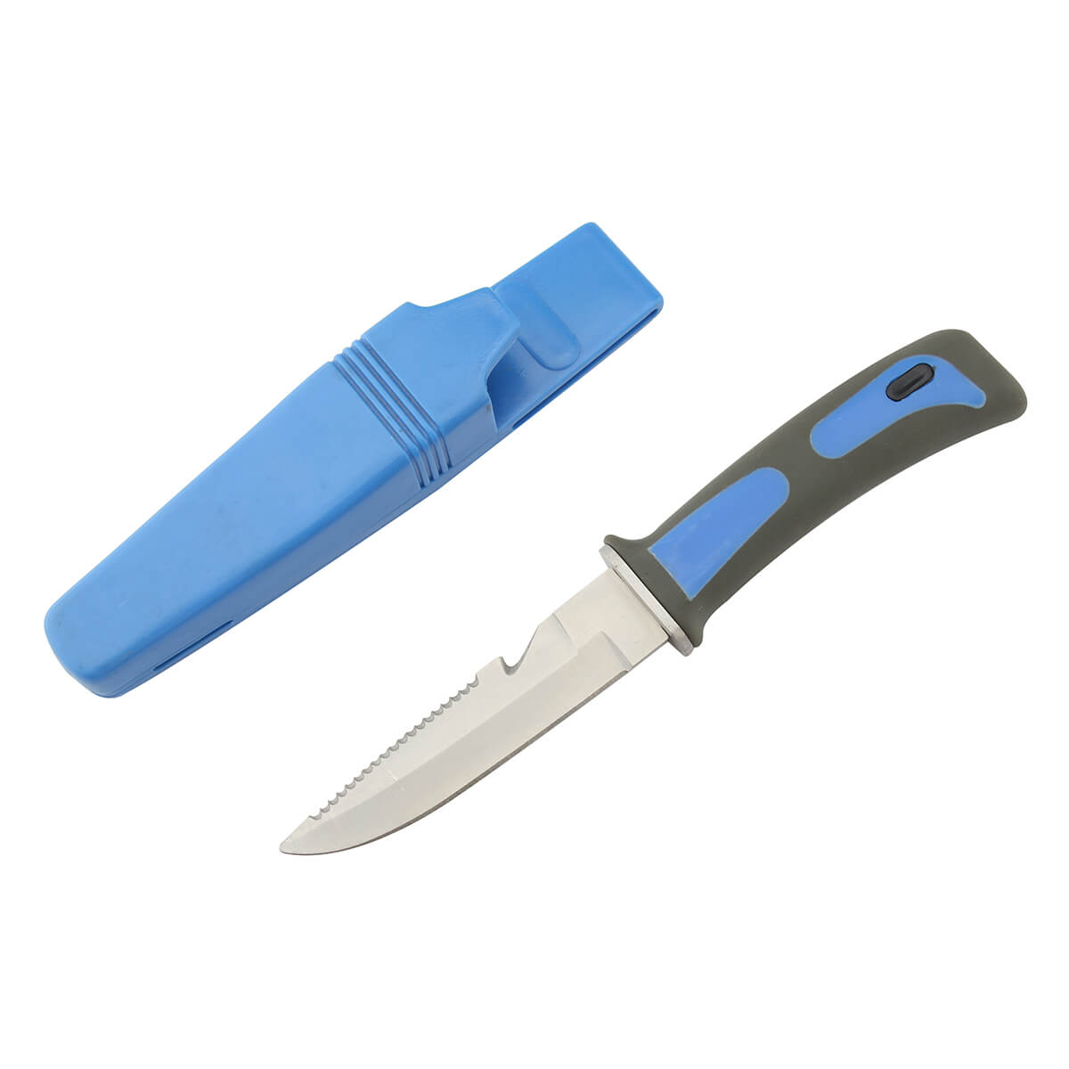 HT-6614 Blue High Strength Steel Camping Outdoor Knife OEM Hunting Survival Knife With Sheath