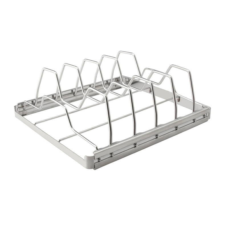 NB-1670 Stainless Steel Rib Roast Rack for Grilling and Smoking BBQ Tools Charcoal Grill Rack