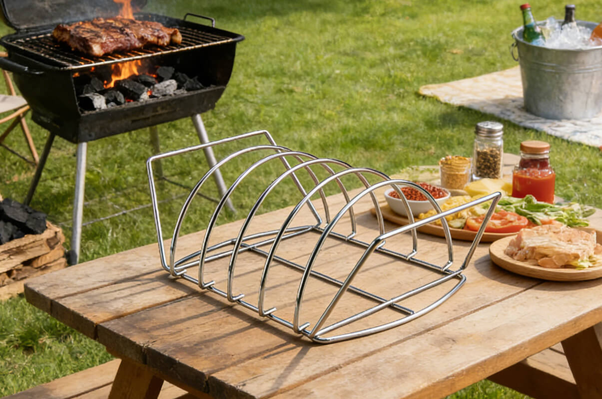Iron rack frame: The all-round storage partner for barbecuing and the kitchen