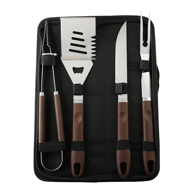 BS-3210 Essential Durable Accessories Stainless Steel BBQ Tools Food-Grade Durable Grilling Set