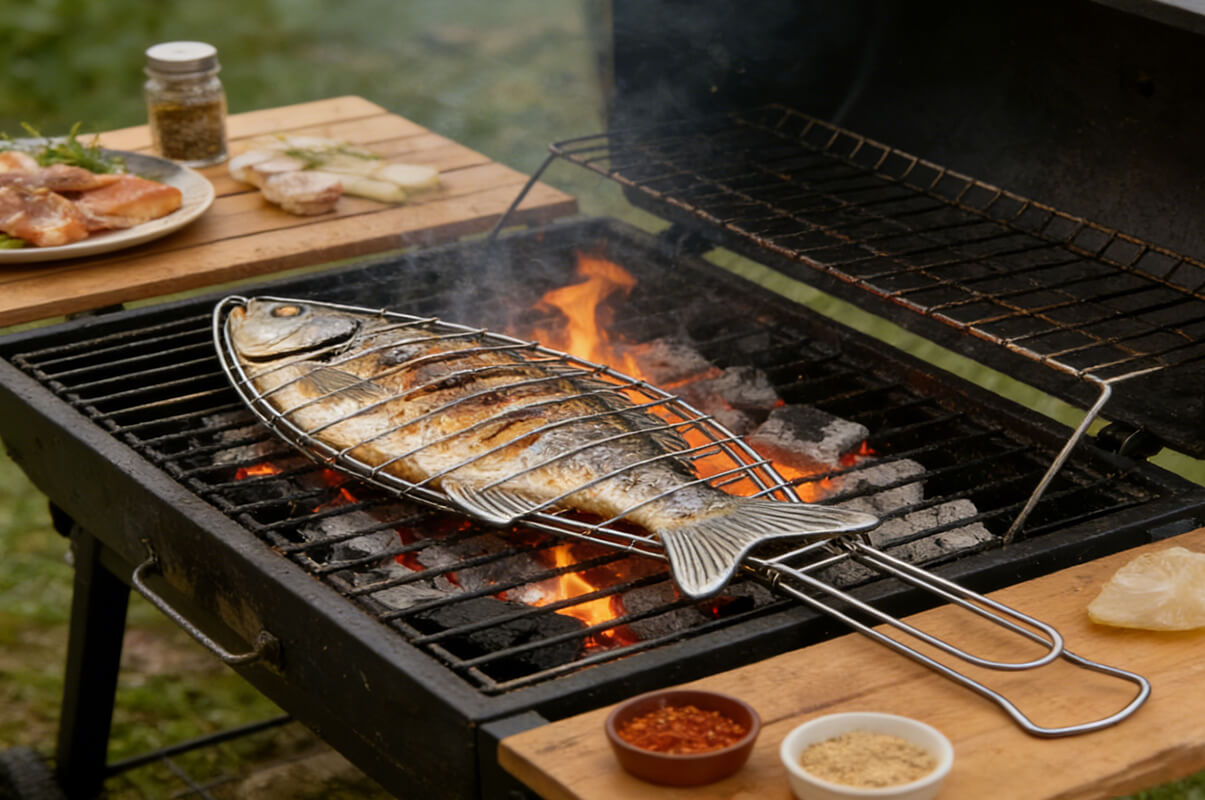 The Fish-Shaped Grill Basket: Where Craft Meets Flavor Over Fire