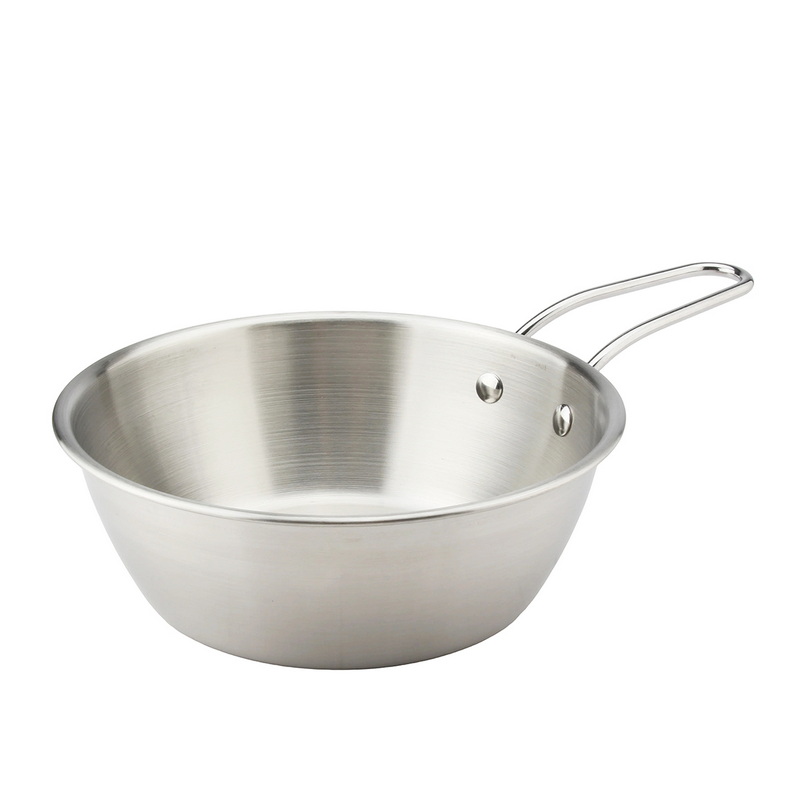 CT-8079-L Multi-Use Camping Bowl with Hanging Handle Steel Camping Cookware Trail Cookware Companion