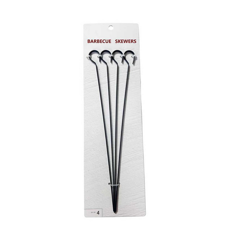 SK-2121 Customizable Non-Stick Stainless Steel Grilling Sticks for Kebab & Outdoor Cooking